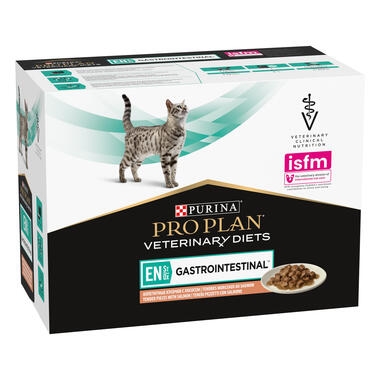 Purina® Pro Plan® Veterinary Diets Feline EN St/Ox Gastrointestinal - Sachets pour Chat ayant des Troubles Digestifs au Saumo
