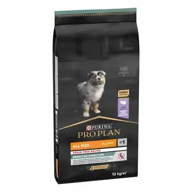 PURINA® PRO PLAN® Medium&Large Puppy Sensitive Digestion avec OPTIDIGEST® Grain Free Riche en Dinde