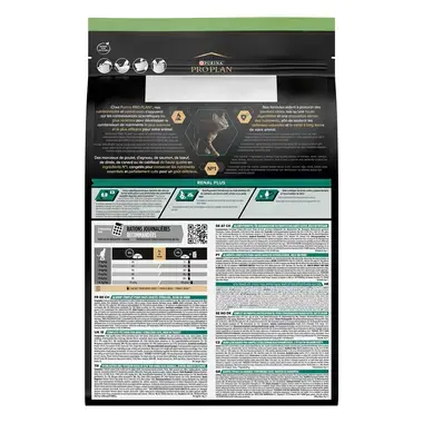 Purina® Pro Plan® Sterilised Adult RENAL PLUS, Riche en Dinde - Croquettes pour Chat Stérilisé aidant au maintien d'une bonne