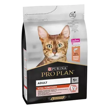 PURINA® PRO PLAN® Adult VITAL FUNCTIONS Riche en Saumon - Croquettes pour chat soutenant les les fontions vitales clés