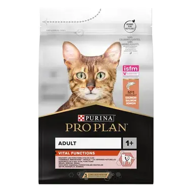 PURINA® PRO PLAN® Adult VITAL FUNCTIONS Riche en Saumon - Croquettes pour chat soutenant les les fontions vitales clés