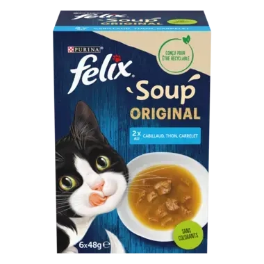 MHI FELIX Soup pour chat Sélection de Poissons