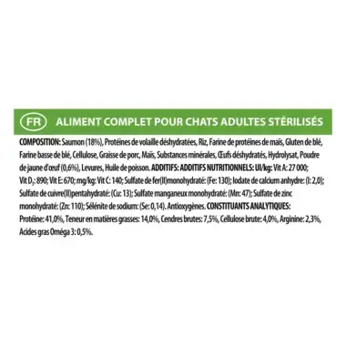 Purina® Pro Plan® Liveclear® Sterilised Adult 1+ Riche en Saumon