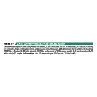 Purina® Pro Plan® Sterilised Adult RENAL PLUS, Au Lapin - Croquettes pour Chat Stérilisé aidant au maintien d'une bonne santé
