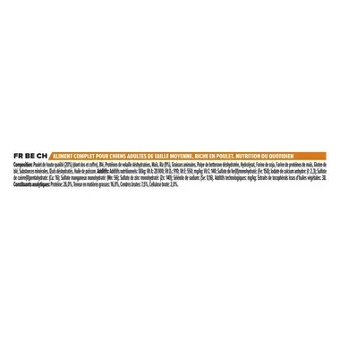 Medium adult everyday nutrition riche en poulet