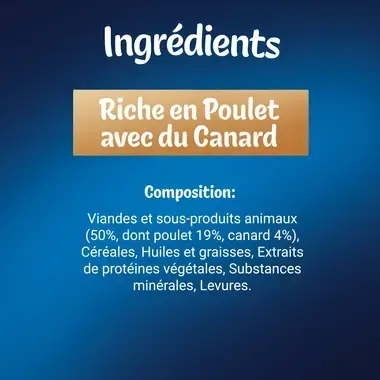 FELIX® Tasty Nuggets Riche en Poulet avec du Canard – Friandises pour Chat