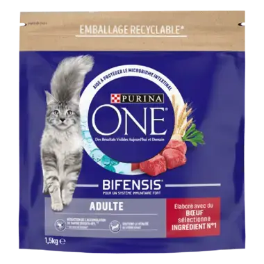 Purina® ONE® - Croquettes pour Chat Adulte au Boeuf et aux Céréales