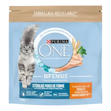 Purina ONE® - Croquettes pour Chat Stérilisé Poids de Forme