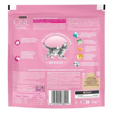 Purina ONE® - Croquettes Junior pour Chaton de 1 à 12 mois au Saumon