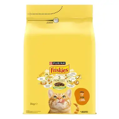 FRISKIES® CHAT ADULTE - Croquettes au Poulet et aux Légumes