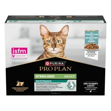 " PRO PLAN® STERILISED MAINTENANCE émincés au Poisson de l'Océan en gelée"