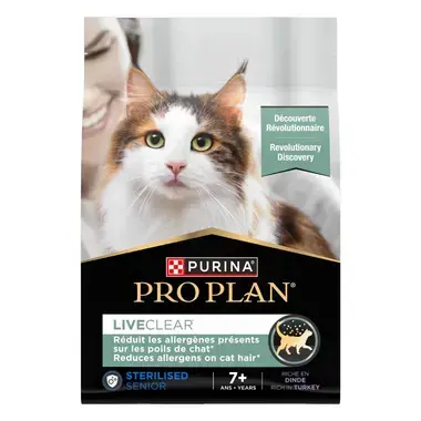 PRO PLAN LIVECLEAR Sterilised Senior 7+ à la Dinde