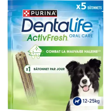 DENTALIFE® ActivFresh® Moyen Chien (12-25kg) - Bâtonnets à mâcher