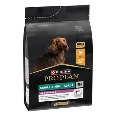 PURINA® PRO PLAN® SMALL & MINI ADULT 9+ AGE DEFENSE - RICHE EN POULET - Croquettes pour petit chien senior