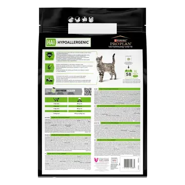 Purina® PRO PLAN® Veterinary Diets Feline Ha St/Ox Hypoallergenic - Croquettes pour Chat sujets à l'Allergie Alimentaire