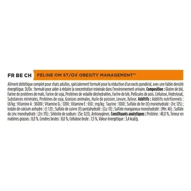 Purina® PRO PLAN® Veterinary Diets Feline OM St/Ox Obesity Management - Croquettes pour chat en surpoids