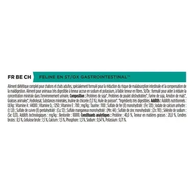 Purina® PRO PLAN® Veterinary Diets Feline EN St/Ox Gastrointestinal - Croquettes pour Chat souffrant de Troubles Digestifs