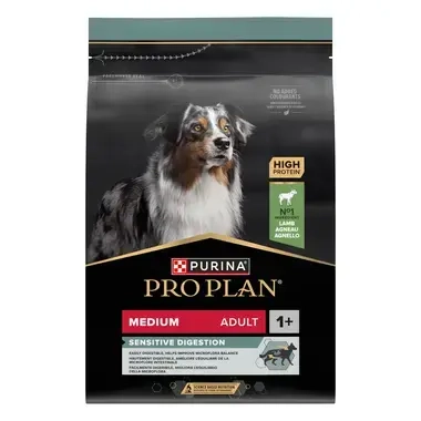 PURINA® PRO PLAN® MEDIUM ADULT SENSITIVE DIGESTION - RICHE EN AGNEAU - Croquettes pour chien à la digestion sensible