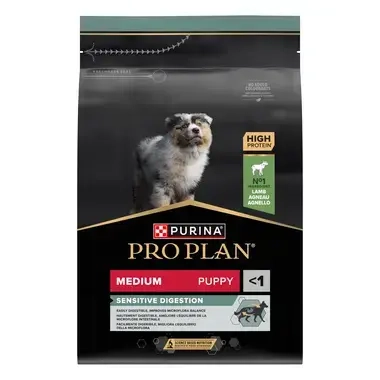 PURINA® PRO PLAN® MEDIUM PUPPY SENSITIVE DIGESTION - RICHE EN AGNEAU - Croquettes pour chien à la digestion sensible