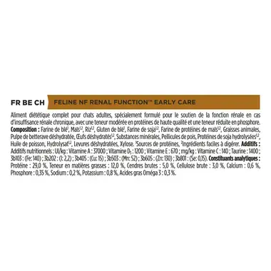 Purina® PRO PLAN® Veterinary Diets Feline NF Renal Function Early Care - Croquettes pour Chat souffrant d'Insuffisance Rénale