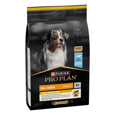 PURINA® PRO PLAN® All Sizes Adult Dog Light / Sterilised Riche en Poisson blanc