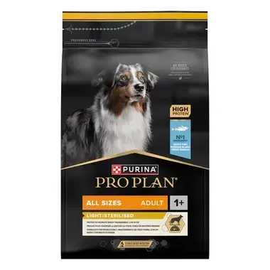 PURINA® PRO PLAN® All Sizes Adult Dog Light / Sterilised Riche en Poisson blanc