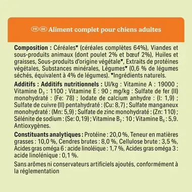 Friskies® Balance - Croquettes équilibrées pour chien au poulet et au boeuf