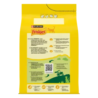 FRISKIES® CHAT ADULTE 3KG - Croquettes avec du Poulet et avec des Légumes