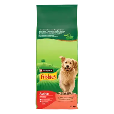 Friskies® Active - Croquettes au bœuf pour chien actif