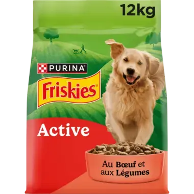 Friskies® Active - Croquettes au bœuf pour chien actif