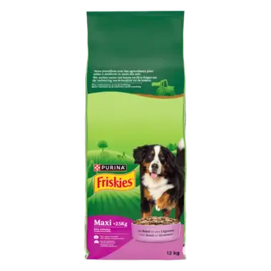 Friskies® Maxi - Croquettes pour chien au bœuf
