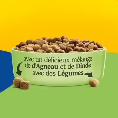 FRISKIES® pour CHAT STÉRILISÉ 1,5KG - Croquettes avec un délicieux mélange d'Agneau et de Dinde avec des Légumes