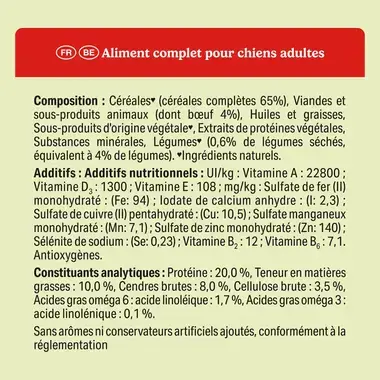 Friskies® Active - Croquettes au bœuf pour chien actif