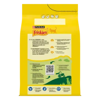 FRISKIES® pour chat Stérilisé 1,5kg - Croquettes avec du Saumon et aux Légumes