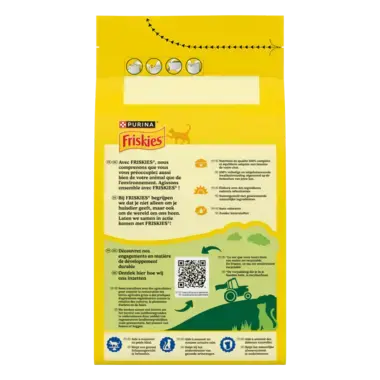 FRISKIES® pour chat Stérilisé 1,5kg - Croquettes avec du Saumon et aux Légumes