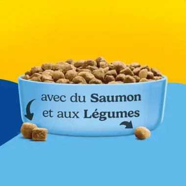FRISKIES® pour chat Stérilisé 1,5kg - Croquettes avec du Saumon et aux Légumes