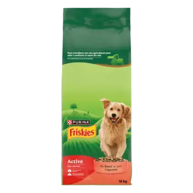 Friskies® Active - Croquettes au bœuf pour chien actif