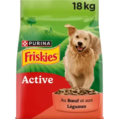 Friskies® Active - Croquettes au bœuf pour chien actif