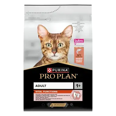 PURINA® PRO PLAN® Adult VITAL FUNCTIONS Riche en Saumon - Croquettes pour chat soutenant les les fontions vitales clés