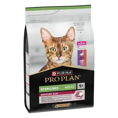 Purina® Pro Plan® Sterilised Adult Savoury Duo - Riche en Canard et Au Foie