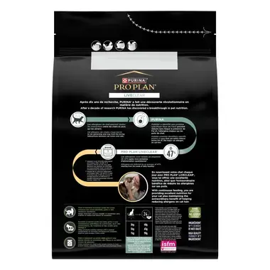 PRO PLAN LIVECLEAR Sterilised Adult 1+ à la Dinde