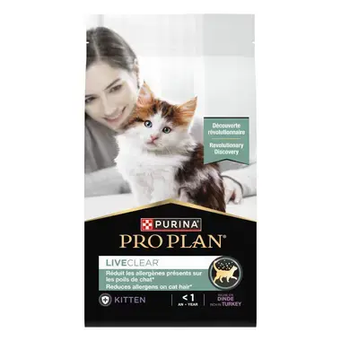PRO PLAN LIVECLEAR Kitten <1 à la Dinde