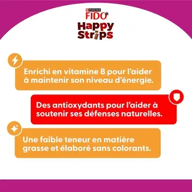 FIDO ® Happy Strips 120g – Friandise pour chien