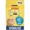 FRISKIES® STÉRILISÉ Croquettes pour Chat stérilisé avec un délicieux mélange de Saumon et de Thon avec des légumes