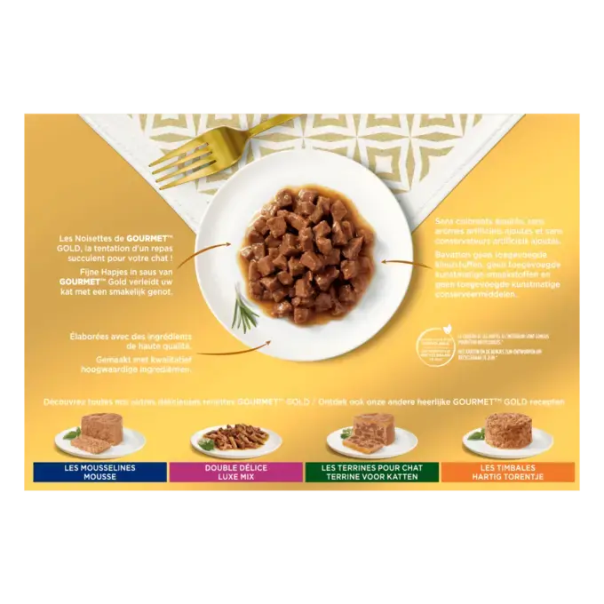 GOURMET® Gold Les Noisettes - Boites pour chat