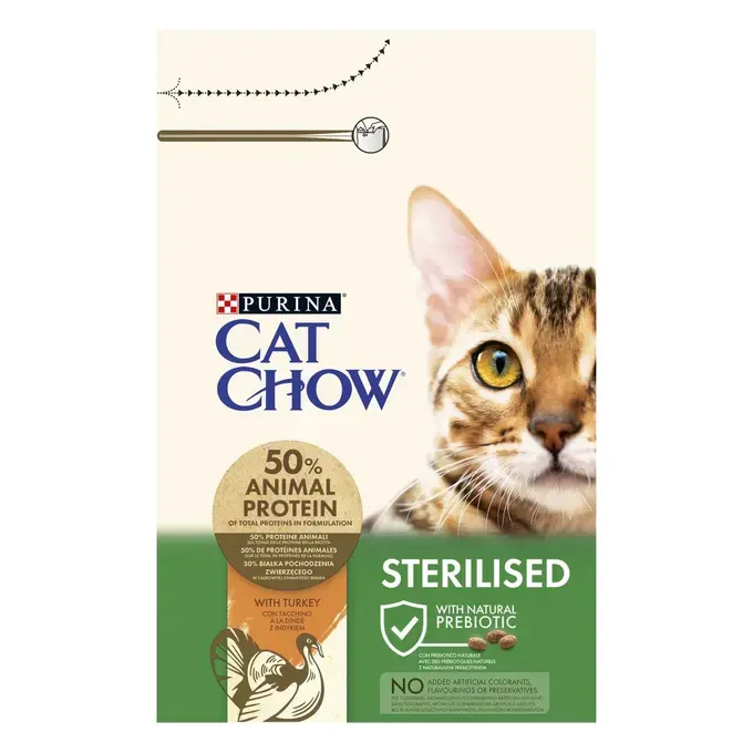 PURINA® CAT CHOW® Adult Sterilised riche en Dinde