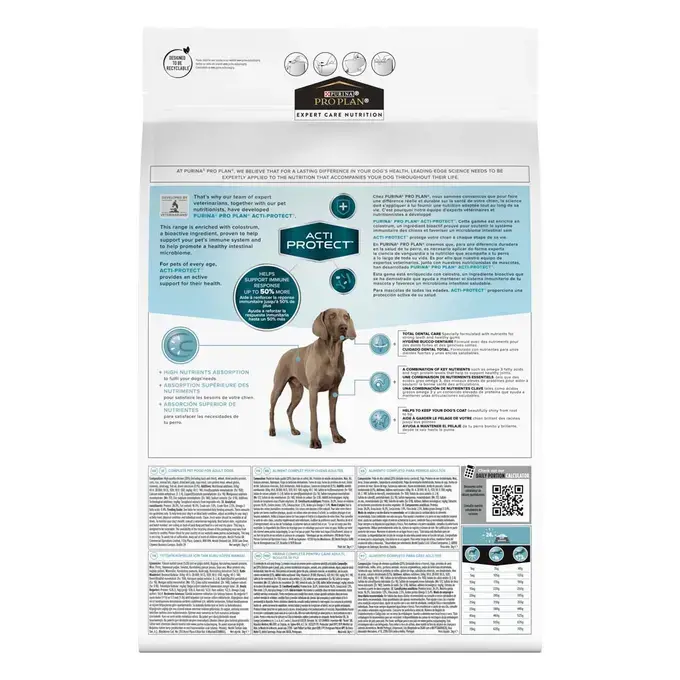 PURINA® PRO PLAN® ACTI-PROTECT™ ADULT, Riche en Poulet - Croquettes pour chien soutenant le système immunitaire