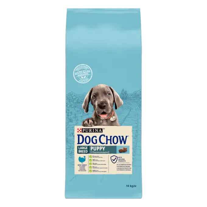 DOG CHOW® Large Breed Puppy (jusqu'à 2 ans)- Croquettes pour chiot à la Dinde