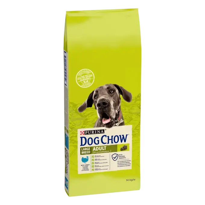 DOG CHOW® Large Breed Adult (2 ans et +) - Croquettes pour chien à la Dinde