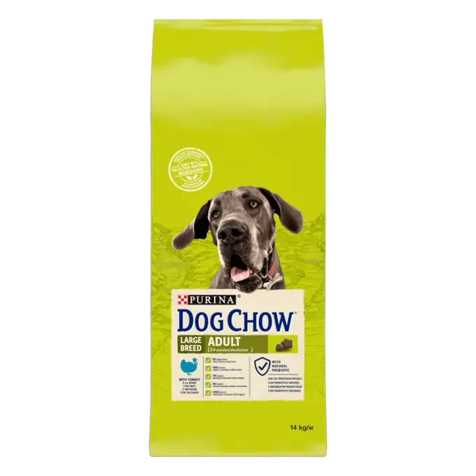 DOG CHOW® Large Breed Adult (2 ans et +) - Croquettes pour chien à la Dinde
